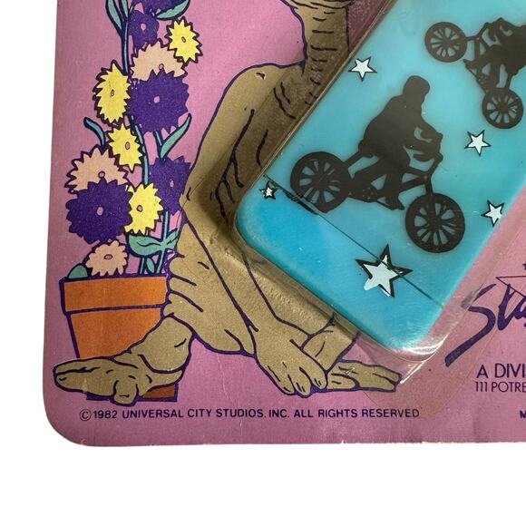 Vintage 1982 Star Power E.T. Pop-Up Comb Blue New - Picture 3 of 6